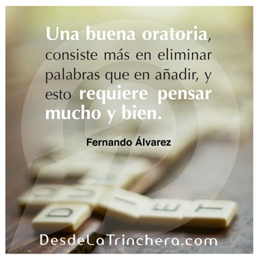 Conferencia Impartar Doble - Fernando Alvarez - Una buena oratoria consiste mas en eliminar palabras que en anadir y esto requiere pensar mucho y bien
